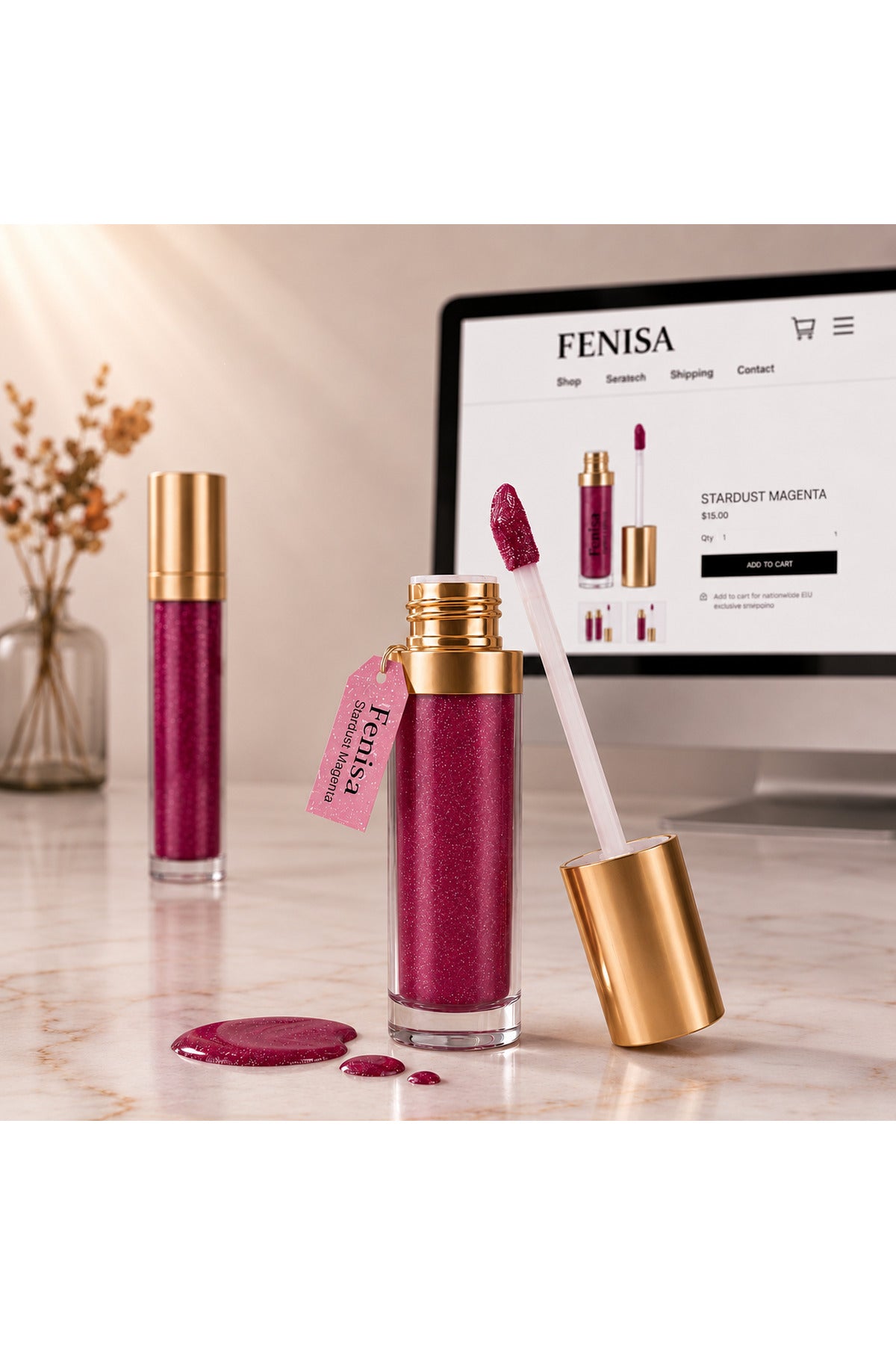 Unlimited Beauty Likit Ruj Stardust Magenta ürün görseli 2