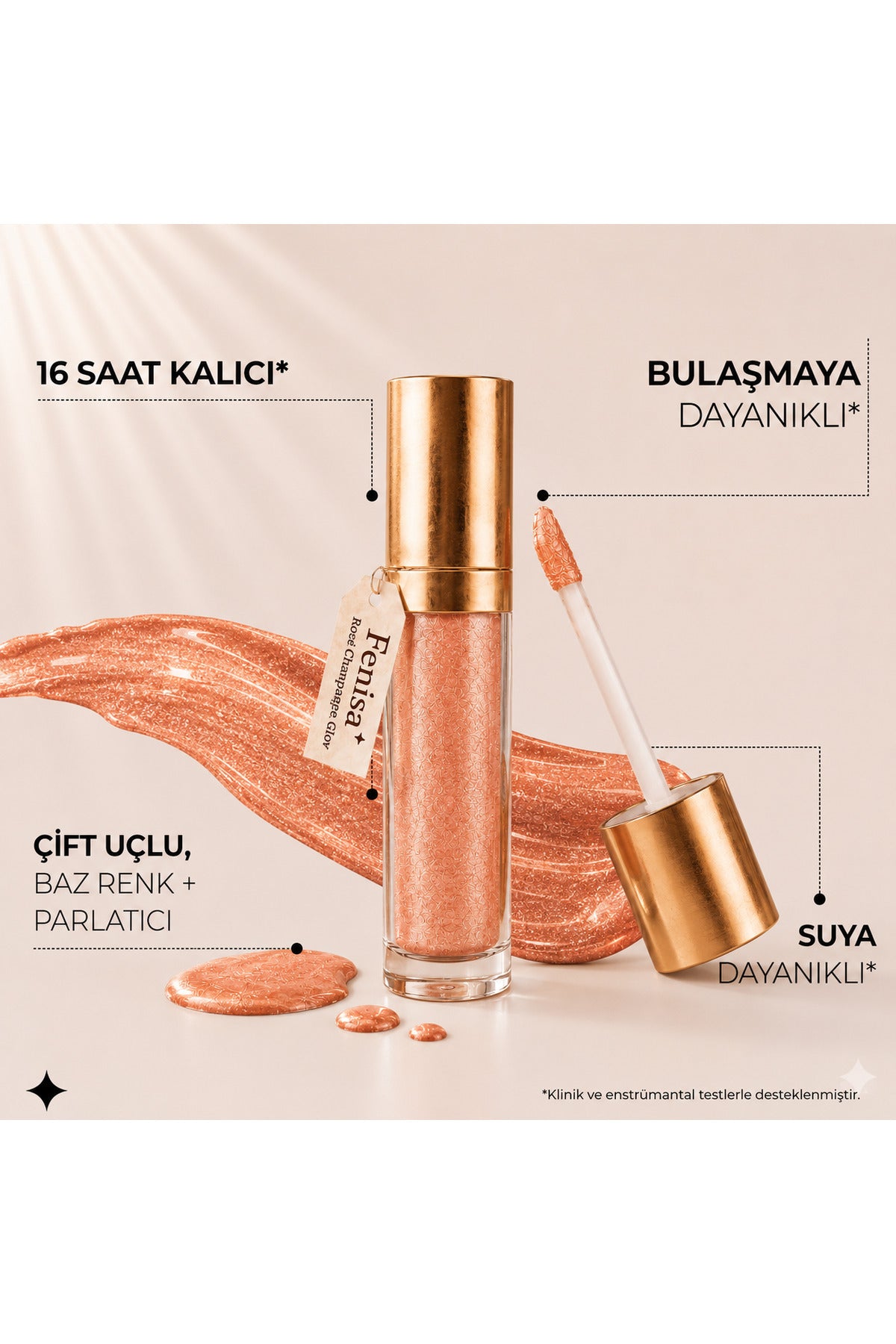 Unlimited Beauty Likit Ruj - Rosé Champagne Glow ürün görseli