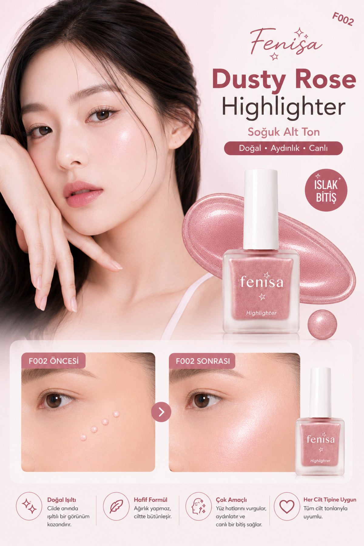 Likit Aydınlatıcı Dusty Rose ürün görseli 2