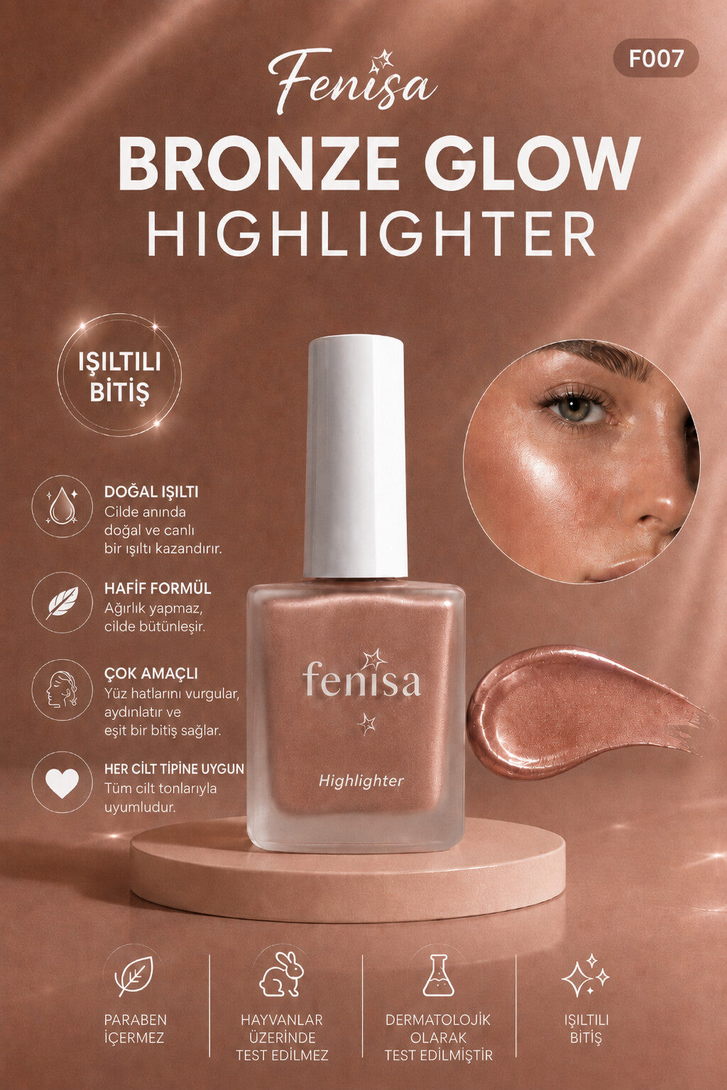 Fenisa Likit Aydınlatıcı – Bronze Glow F007