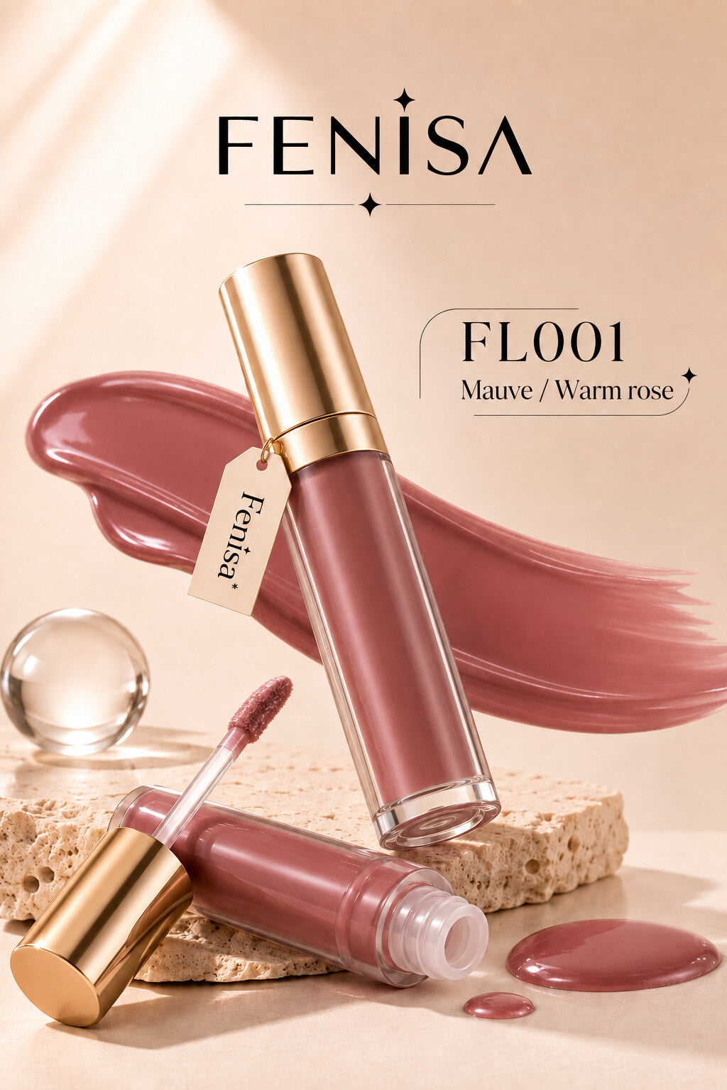 Fenisa Unlimited Beauty Likit Ruj – FL001 Mauve Warm Rose